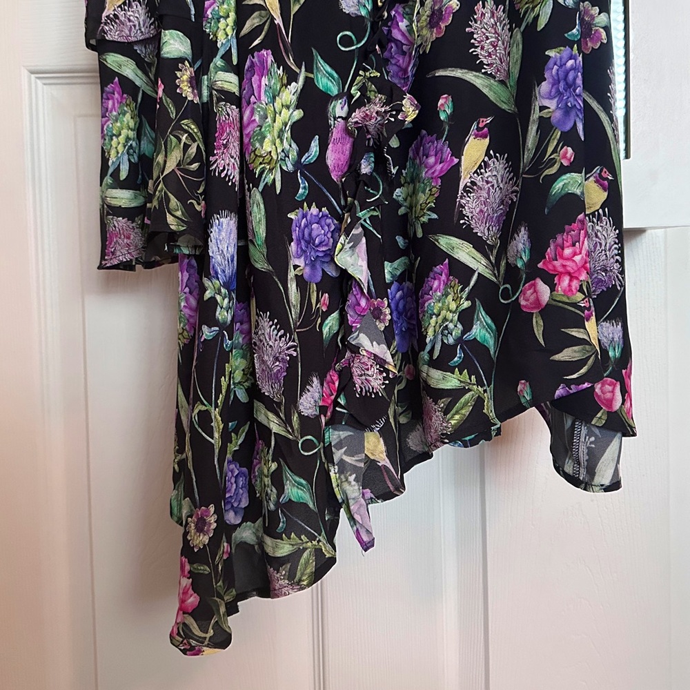 H&M Spaghetti Strap Floral Dress With Ruffles - Picture 9 of 10